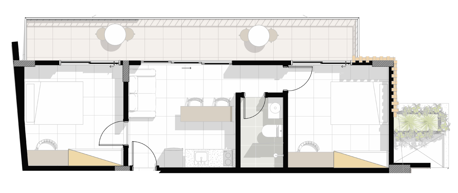Plano 2 Habitaciones